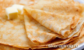 Тонкие блины на молоке