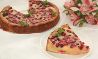 клюквенно-апельсиновый пирог