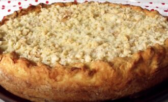 вкусненький пирог из вишни